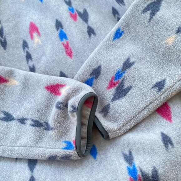 Patagonia Synchilla Wish Tails Arrow Gray Synchilla Snap -T Pullover Sz. S - Picture 7 of 12